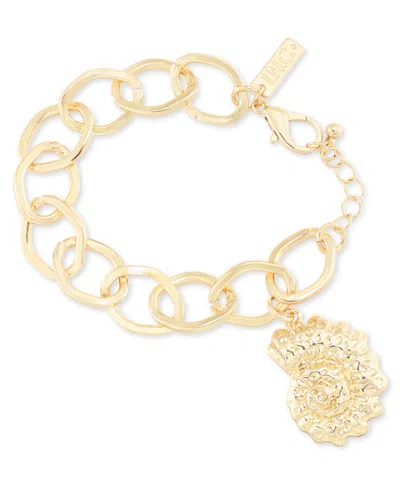 Inc International Concepts Gold-tone Shell Charm Link Bracelet, Exclusively At Macy's