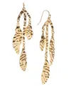 Inc International Concepts Gold-tone Textured Sea Life Statement Earrings, Exclusively At Macy's