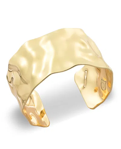 Inc International Concepts Gold-tone Hammered Cuff Bracelet, Exclusively At Macy's