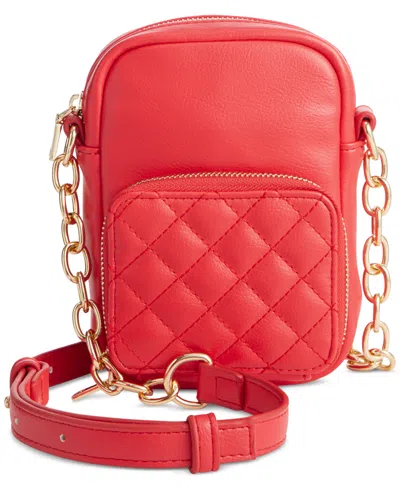 Inc International Concepts Hadli Quilt Crossbody, Created For Macy's In Red