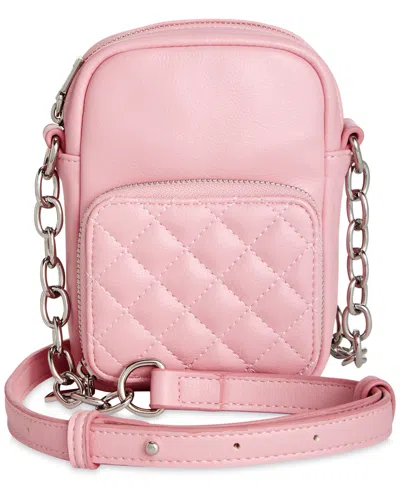 Inc International Concepts Hadli Quilted Zip Around Crossbody, Created For Macy's In Pink Quartz