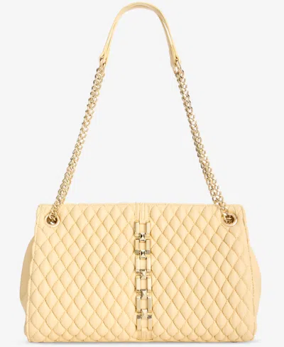 Inc International Concepts Harrper Aurora Quilted Shoulder Bag, Exclusively At Macy's In Double Cream
