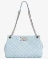 Inc International Concepts Harrper Medium Quilted Shoulder Bag, Exclusively At Macy's In Bliss Blue