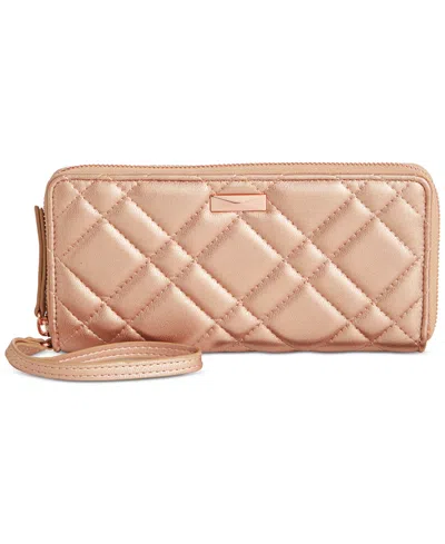 Inc International Concepts Boxed Hazel Zip-around Metallic Quilt