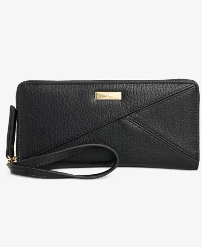 Inc International Concepts Hazel Zip-around Quilt Wristlet, Exclusively At Macy's In Black