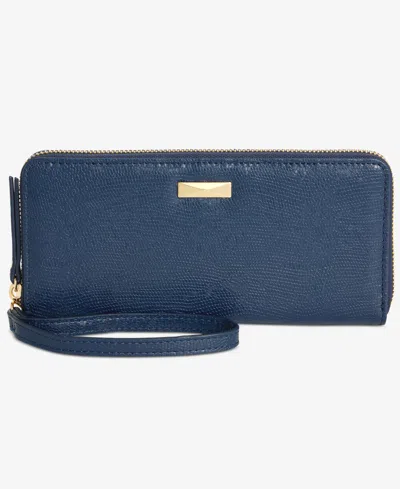 Inc International Concepts Hazel Zip-around Quilt Wristlet, Exclusively At Macy's In Blue