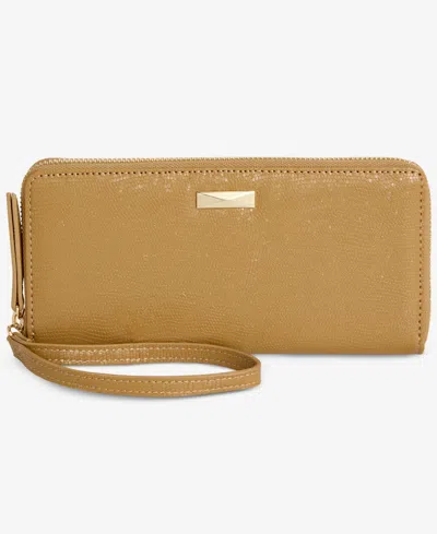Inc International Concepts Hazel Zip-around Quilt Wristlet, Exclusively At Macy's In Brown