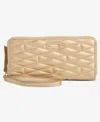Inc International Concepts Hazell Quilted Wristlet, Macy's Exclusive In Gold