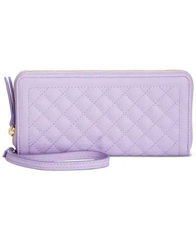 Inc International Concepts Hazell Zip Around Floral Wristlet, Created For Macy's In Lavender Pool