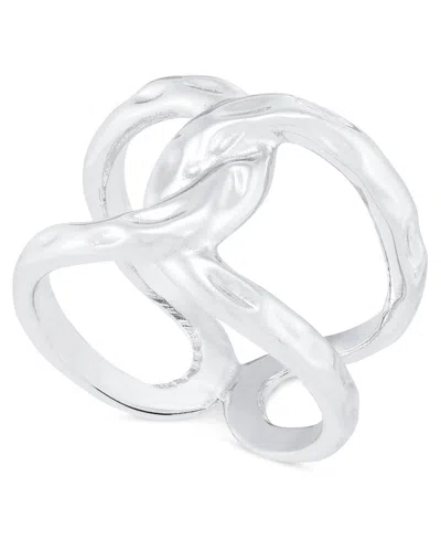 Inc International Concepts Helix Sculptural Ring, Created For Macy's In Silver