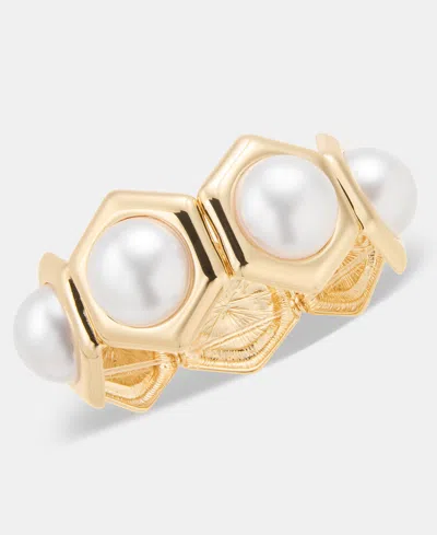 Inc International Concepts Imitation Pearl Stretch Bracelet, Macy's Exclusive In Multi