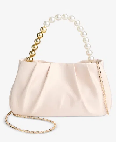 Inc International Concepts Imitation Small Pearl Handle Handbag, Macy's Exclusive In Gold
