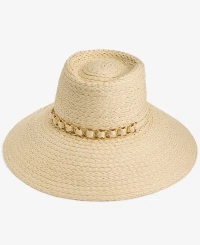 Inc International Concepts I.n.c. International Concept Chain Trim Telescope Down Brim Hat, Macy's Exclusive In Neutral