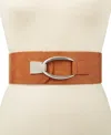 Inc International Concepts Interlocking-hook Stretch Belt, Created For Macy's In Brown