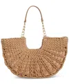 INC INTERNATIONAL CONCEPTS IVAH EXTRA-LARGE WOVEN STRAW CHAIN TOTE, CREATED FOR MACY'S
