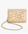 Inc International Concepts Izzii Metallic Quilted Mini Bag, Macy's Exclusive In Gold