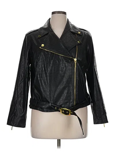 Pre-owned Inc International Concepts Jacket In Black