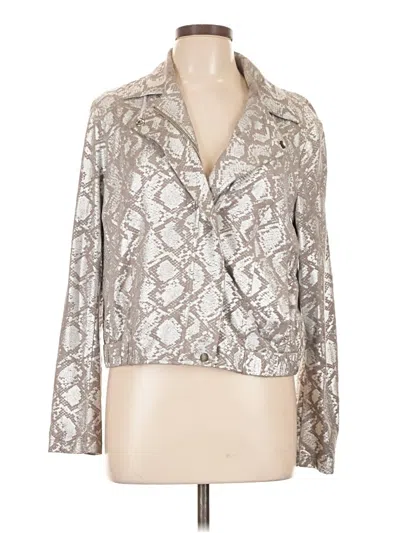 Pre-owned Inc International Concepts Jacket In Silver