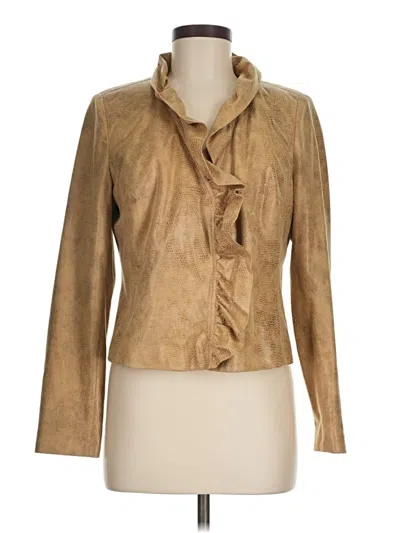 Pre-owned Inc International Concepts Jacket In Tan