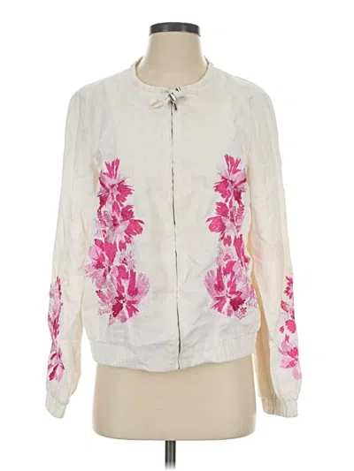 Pre-owned Inc International Concepts Jacket In White
