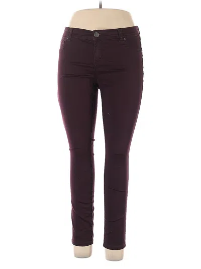 Pre-owned Inc International Concepts Jeans In Burgundy