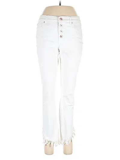 Pre-owned Inc International Concepts Jeans In White