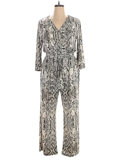 Pre-owned Inc International Concepts Jumpsuit In Silver
