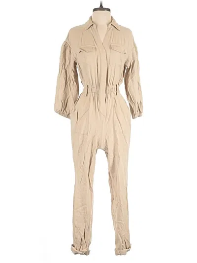 Pre-owned Inc International Concepts Jumpsuit In Tan