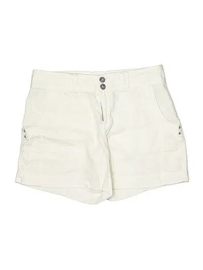 Pre-owned Inc International Concepts Khaki Shorts In White