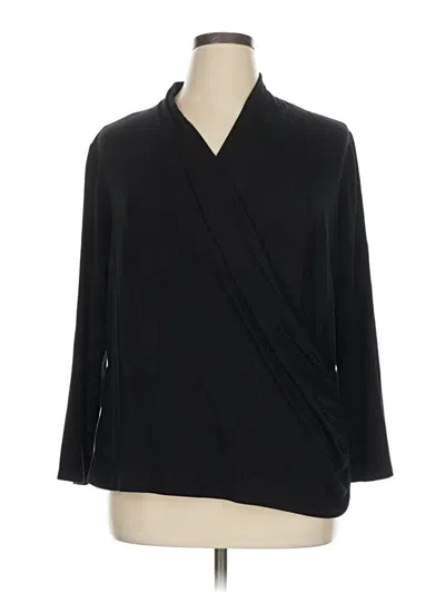 Pre-owned Inc International Concepts Kimono In Black