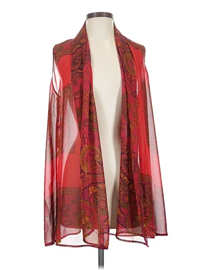 Pre-owned Inc International Concepts Kimono In Red