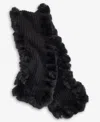 Inc International Concepts Knit Muffler With Faux Fur Trim, Macy's Exclusive In Black