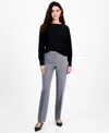 Inc International Concepts L-pocket Straight-leg Pants, Petite And Petite Short, Created For Macy's In Gray