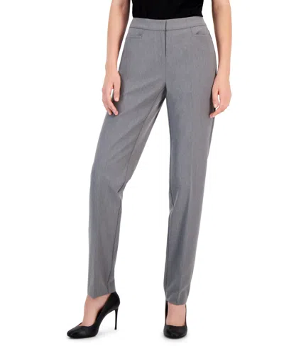 Inc International Concepts L-pocket Straight-leg Pants, Petite And Petite Short, Created For Macy's In Medium Heather Grey