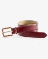 Inc International Concepts Laced-chain-buckle Belt, Macy's Exclusive In Brown