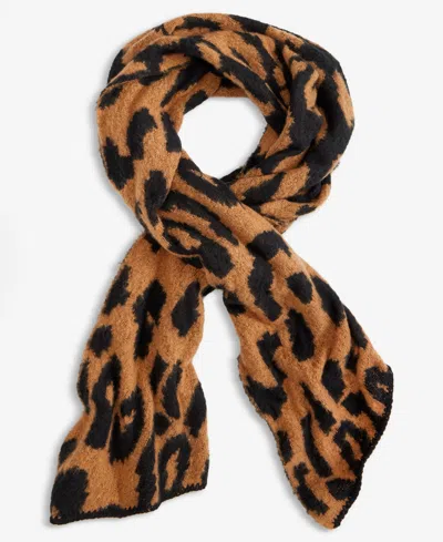 Inc International Concepts Leopard Print Bias Cut Scarf, Macy's Exclusive In Animal Print