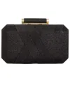 Inc International Concepts Lindsayy Xx Lurex Clutch, Created For Macy's In Black,gold