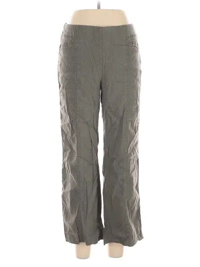 Pre-owned Inc International Concepts Linen Pants In Gray