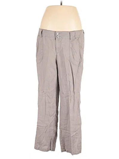 Pre-owned Inc International Concepts Linen Pants In Gray