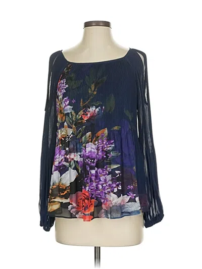 Inc International Concepts Long Sleeve Blouse In Multi