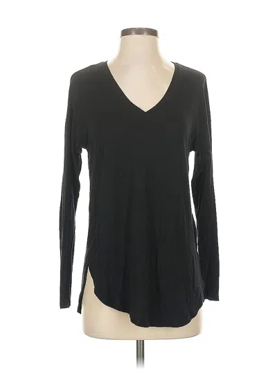 Pre-owned Inc International Concepts Long Sleeve T-shirt In Black