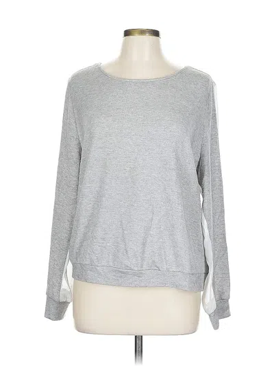 Pre-owned Inc International Concepts Long Sleeve T-shirt In Gray