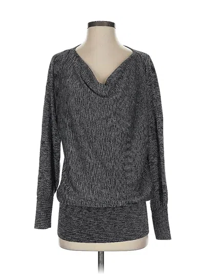 Pre-owned Inc International Concepts Long Sleeve Top Gray Cowl Neck Tops