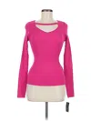 Inc International Concepts Long Sleeve Top Pink Keyhole Neckline Tops In Pink