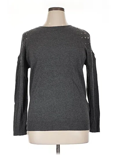 Pre-owned Inc International Concepts Long Sleeve T-shirt In Gray