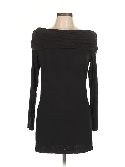 Pre-owned Inc International Concepts Long Sleeve Turtleneck In Black