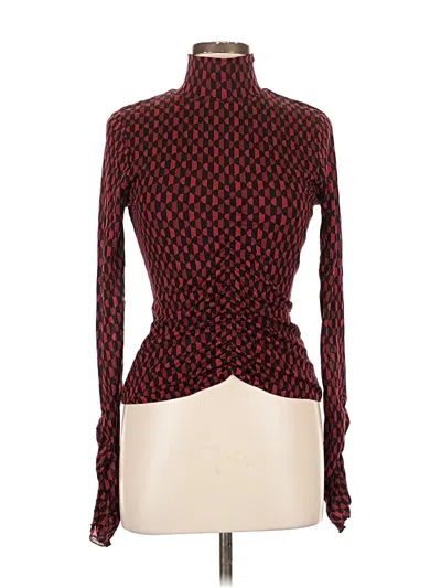 Pre-owned Inc International Concepts Long Sleeve Turtleneck In Red