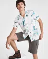 INC INTERNATIONAL CONCEPTS MEN'S ANTONIO REGULAR-FIT FLORAL BUTTON-DOWN CAMP SHIRT, CREATED FOR MACY'S