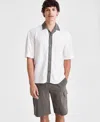 INC INTERNATIONAL CONCEPTS MEN'S GIO CAMP SHIRT, CREATED FOR MACY'S