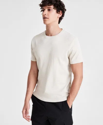 Inc International Concepts Men's Regular-fit Solid Crewneck T-shirt, Created For Macy's In Grain